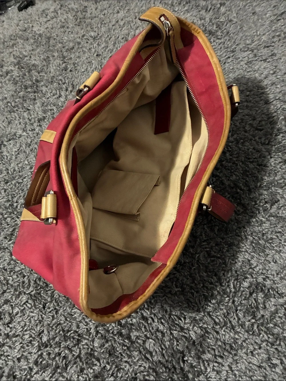 Red coach bag - Picture 4 of 5